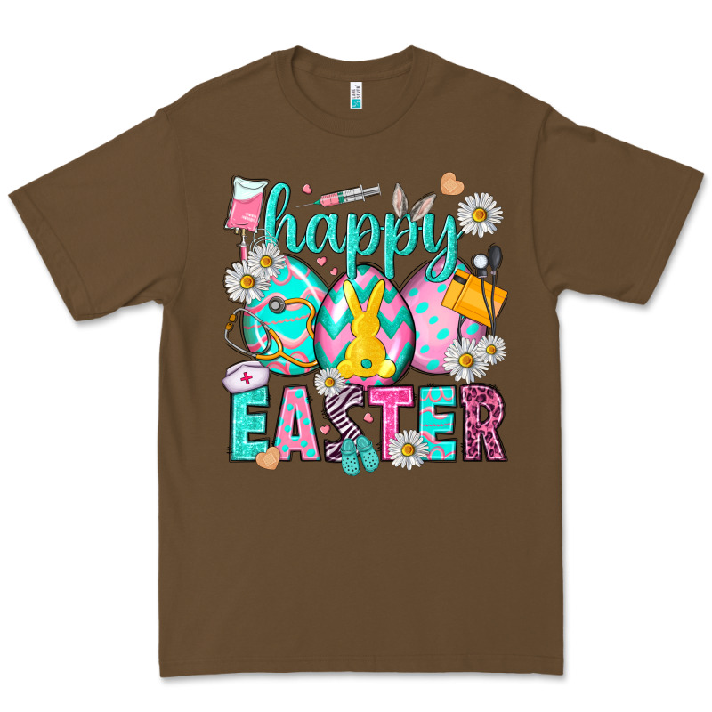 Happy Easter Egg Nurse Premium Tee by HowdyJamesFarm | Teevron