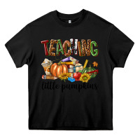 Black Teaching Little Pumpkins Heavy Core Tee - texasbilliewilder