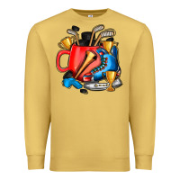 Antique Gold hockey coffee Premium Sweatshirt - AdoDesignShop