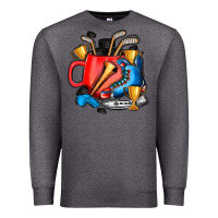Charcoal Heather hockey coffee Premium Sweatshirt - AdoDesignShop