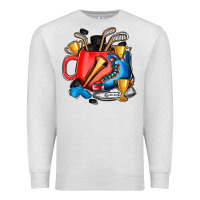 Oatmeal Heather hockey coffee Premium Sweatshirt - AdoDesignShop