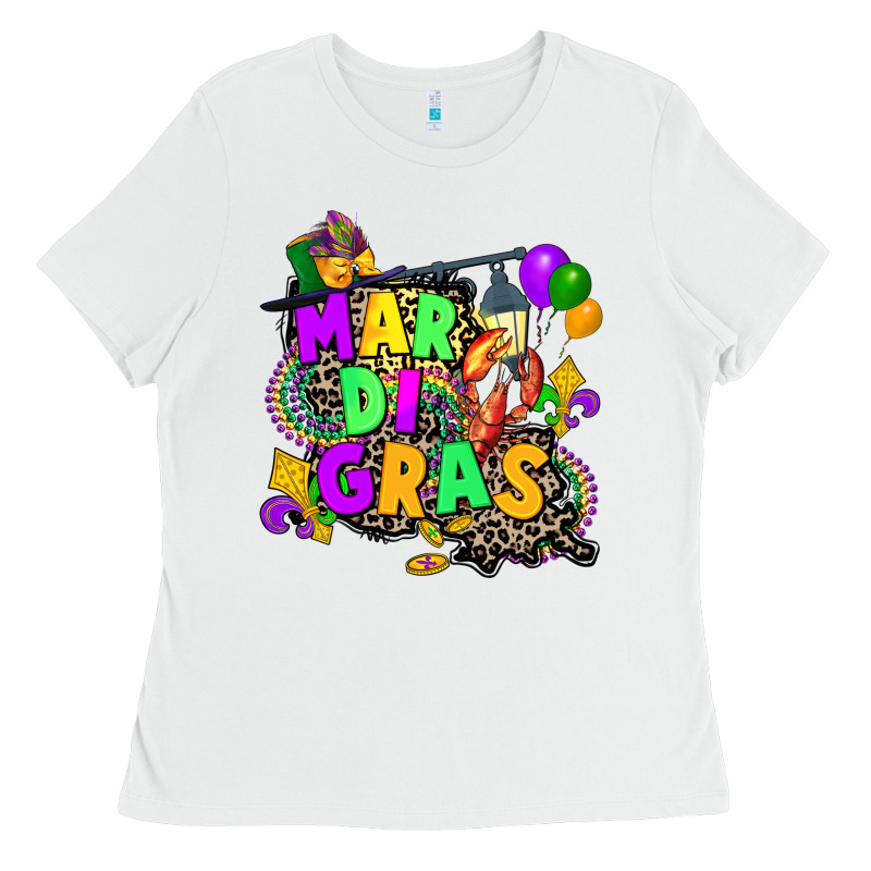Louisiana Map Mardi Gras Ladies Tee by CowGirlArtShop | Teevron