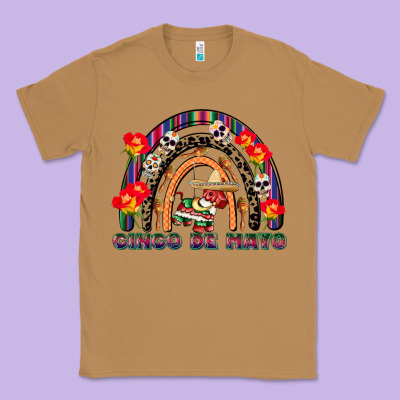 Cinco De Mayo Rainbow Classic Tee Designed By Cowgirlartshop