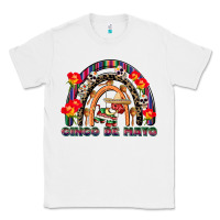 White cinco de mayo rainbow Classic Tee - CowGirlArtShop