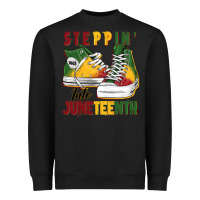 Black steppin' into juneteenth Heavyweight Sweatshirt - BarkalooDesign