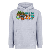 Heather Grey born to camp with guitar Heavyweight Hoodie - AdoDesignShop