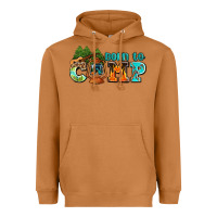 Meerkat born to camp with guitar Heavyweight Hoodie - AdoDesignShop