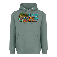 Born To Camp With Guitar Heavyweight Hoodie | Teevron