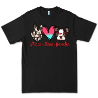Black Peace Love Frenchie Premium Tee - Jasminsmagicworld