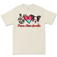 Bone Peace Love Frenchie Premium Tee - Jasminsmagicworld