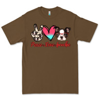 Cacao Peace Love Frenchie Premium Tee - Jasminsmagicworld