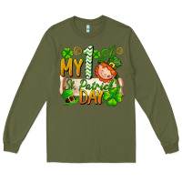Army Green my 1st st patricks day Long Sleeve Tee - FaDigitalArtStudio