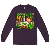 Plum my 1st st patricks day Long Sleeve Tee - FaDigitalArtStudio