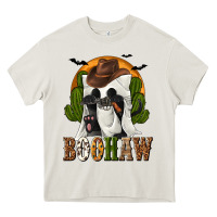 Cream Boohaw Western Heavy Core Tee - texasbilliewilder