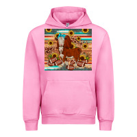 Fuchsia Pink football hereford sunflower tumbler Urban Hoodie - JahusDesignShop