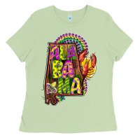 Matcha mardi gras alabama map Ladies Tee - CowGirlArtShop