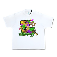 White louisiana map alligator mardi gras olivia Urban Heavy Tee - OliviaCreatesArt