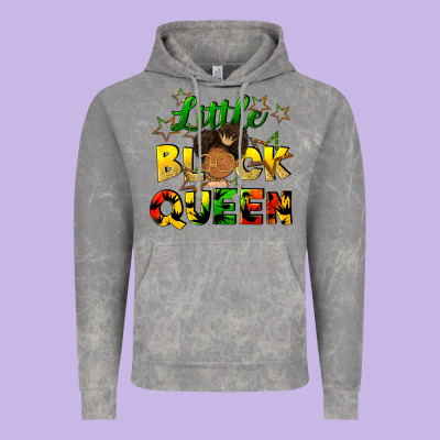 Little Black Queen Vintage Hoodie Designed By Fadigitalartstudio