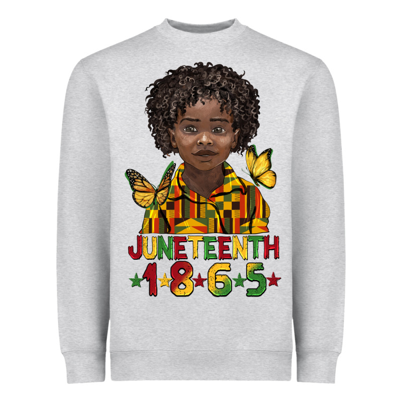 Juneteenth 1865 Black Boy Heavyweight Sweatshirt by BarkalooDesign | Teevron