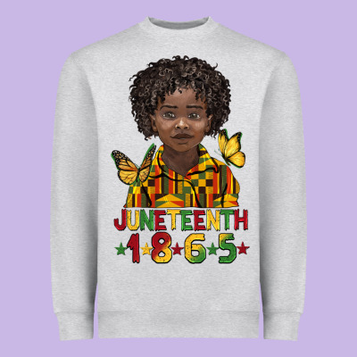 Juneteenth 1865 Black Boy Heavyweight Sweatshirt Designed By Barkaloodesign