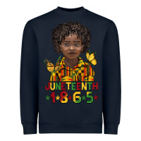 Navy juneteenth 1865 black boy Heavyweight Sweatshirt - BarkalooDesign