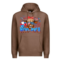 Chestnut moo rica Premium Hoodie - CowhideDigitalArt