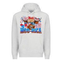 Dove Grey moo rica Premium Hoodie - CowhideDigitalArt