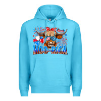 Ocean Blue moo rica Premium Hoodie - CowhideDigitalArt