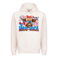 Pale Pink moo rica Premium Hoodie - CowhideDigitalArt