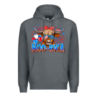 Rock moo rica Premium Hoodie - CowhideDigitalArt