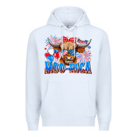 White moo rica Premium Hoodie - CowhideDigitalArt