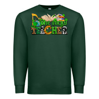 Sports Green one lucky teacher Premium Sweatshirt - AdoDesignShop