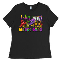 Black i dig mardi gras Ladies Tee - CowGirlArtShop
