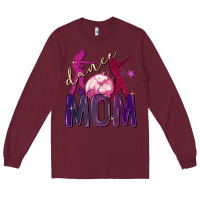Burgundy Dance mom Mother's Day Long Sleeve Tee - FaDigitalArtStudio