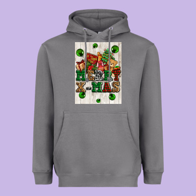 Merry Xmas Heavyweight Hoodie Designed By Adodesignshop