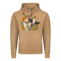 Vintage Camel Black And White Cow Coffee cup Vintage Hoodie - FaDigitalArtStudio