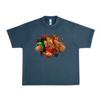Midnight Navy Juneteenth sneaker and heel afro woman Urban Heavy Tee - RanaPortraitStore