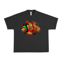 Pigment Black Juneteenth sneaker and heel afro woman Urban Heavy Tee - RanaPortraitStore