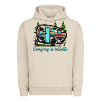 Pigment French Oak camping is intents Urban Hoodie - JahusDesignShop