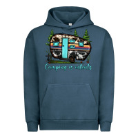 Pigment Midnight Navy camping is intents Urban Hoodie - JahusDesignShop