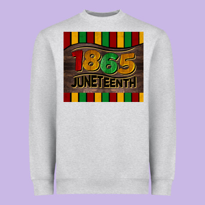 1865 Juneteenth Tumbler Heavyweight Sweatshirt Designed By Barkaloodesign