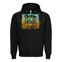 Black camping is my happy place Zipper Hoodie - BarkalooDesign
