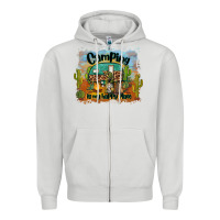 Dove Grey camping is my happy place Zipper Hoodie - BarkalooDesign
