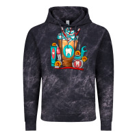Cloud Black Dentist Cold Drink Frappe Vintage Hoodie - FaDigitalArtStudio