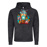 Vintage Black Dentist Cold Drink Frappe Vintage Hoodie - FaDigitalArtStudio