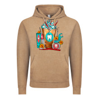 Vintage Coffee Dentist Cold Drink Frappe Vintage Hoodie - FaDigitalArtStudio