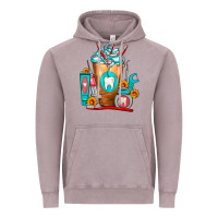 Vintage Zinc Dentist Cold Drink Frappe Vintage Hoodie - FaDigitalArtStudio