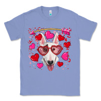 Colony Blue Valentine's day  bull terrier Classic Tee - RanaPortraitStore
