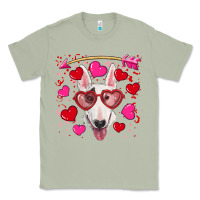 Matcha Valentine's day  bull terrier Classic Tee - RanaPortraitStore
