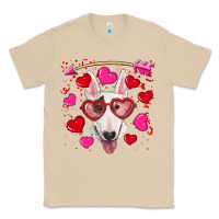 Mushroom Valentine's day  bull terrier Classic Tee - RanaPortraitStore